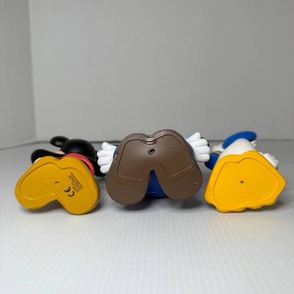 3 Walt Disney Bath Toys Figures Mickey, Pete Donald Plastic PVC Figures - Picture 3 of 11